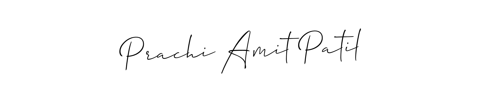 You should practise on your own different ways (Allison_Script) to write your name (Prachi Amit Patil) in signature. don't let someone else do it for you. Prachi Amit Patil signature style 2 images and pictures png