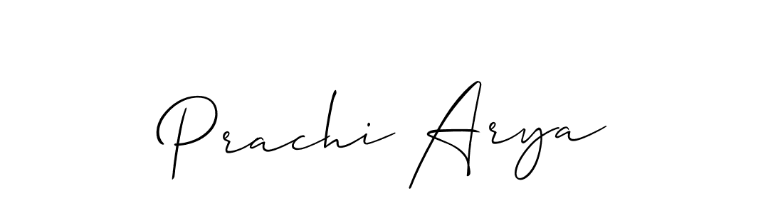 Also we have Prachi Arya name is the best signature style. Create professional handwritten signature collection using Allison_Script autograph style. Prachi Arya signature style 2 images and pictures png