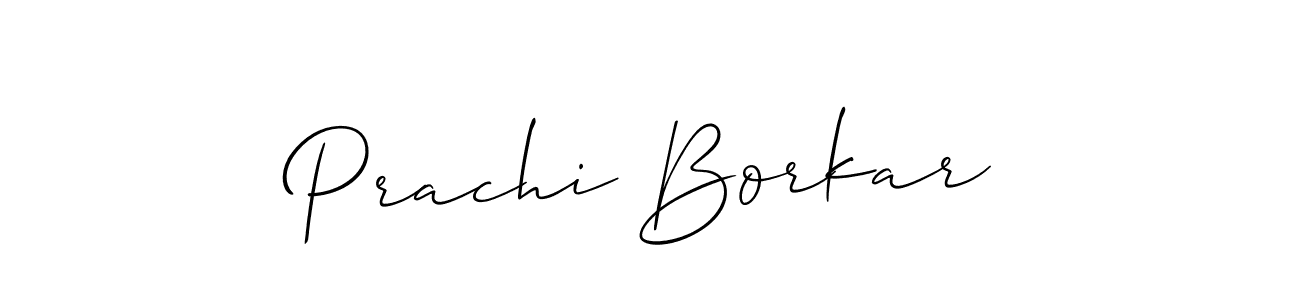 Also You can easily find your signature by using the search form. We will create Prachi Borkar name handwritten signature images for you free of cost using Allison_Script sign style. Prachi Borkar signature style 2 images and pictures png