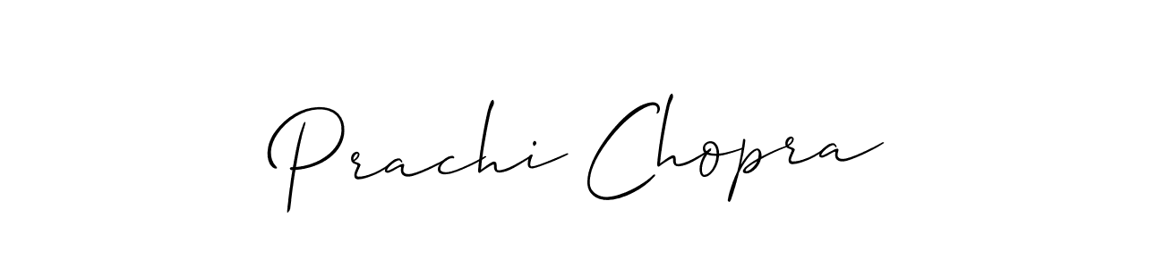 Make a short Prachi Chopra signature style. Manage your documents anywhere anytime using Allison_Script. Create and add eSignatures, submit forms, share and send files easily. Prachi Chopra signature style 2 images and pictures png
