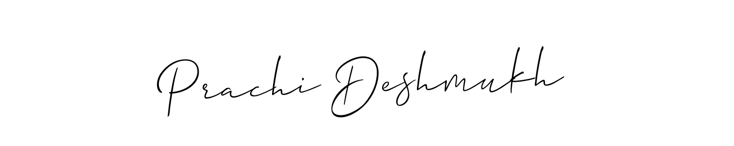 Also You can easily find your signature by using the search form. We will create Prachi Deshmukh name handwritten signature images for you free of cost using Allison_Script sign style. Prachi Deshmukh signature style 2 images and pictures png