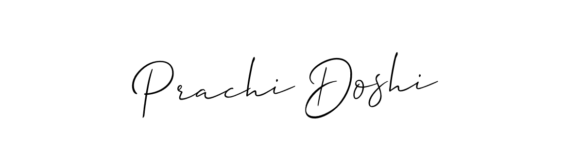 It looks lik you need a new signature style for name Prachi Doshi. Design unique handwritten (Allison_Script) signature with our free signature maker in just a few clicks. Prachi Doshi signature style 2 images and pictures png