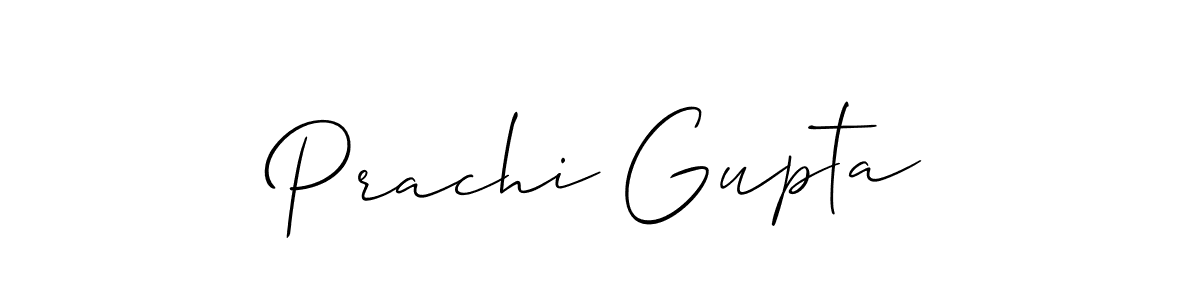 It looks lik you need a new signature style for name Prachi Gupta. Design unique handwritten (Allison_Script) signature with our free signature maker in just a few clicks. Prachi Gupta signature style 2 images and pictures png