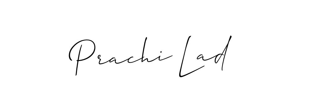 How to make Prachi Lad signature? Allison_Script is a professional autograph style. Create handwritten signature for Prachi Lad name. Prachi Lad signature style 2 images and pictures png