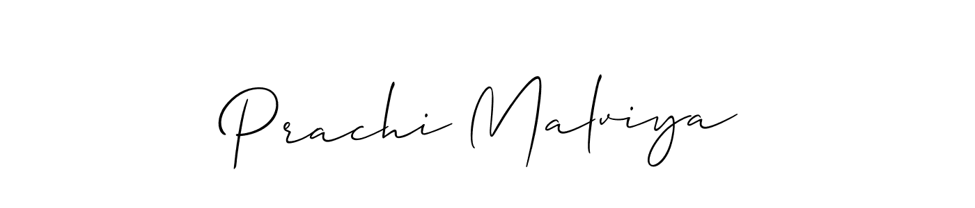 Make a short Prachi Malviya signature style. Manage your documents anywhere anytime using Allison_Script. Create and add eSignatures, submit forms, share and send files easily. Prachi Malviya signature style 2 images and pictures png