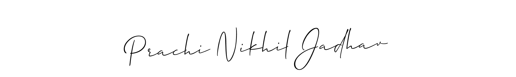 Best and Professional Signature Style for Prachi Nikhil Jadhav. Allison_Script Best Signature Style Collection. Prachi Nikhil Jadhav signature style 2 images and pictures png