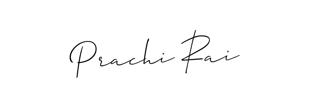 You should practise on your own different ways (Allison_Script) to write your name (Prachi Rai) in signature. don't let someone else do it for you. Prachi Rai signature style 2 images and pictures png
