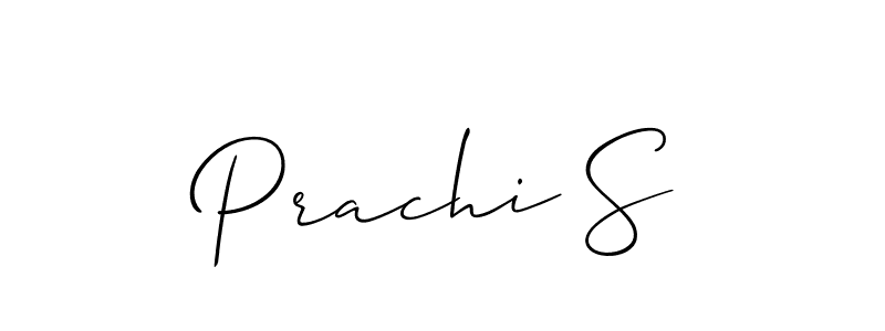 You should practise on your own different ways (Allison_Script) to write your name (Prachi S) in signature. don't let someone else do it for you. Prachi S signature style 2 images and pictures png