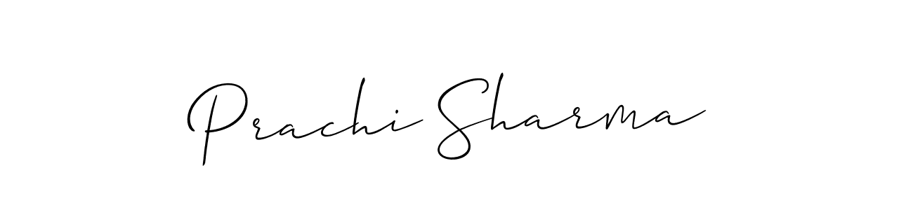 Similarly Allison_Script is the best handwritten signature design. Signature creator online .You can use it as an online autograph creator for name Prachi Sharma. Prachi Sharma signature style 2 images and pictures png