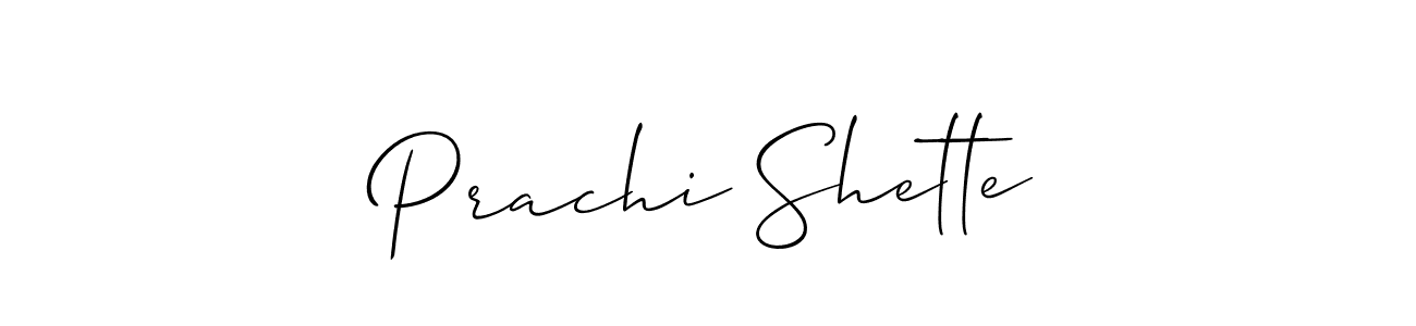 Prachi Shette stylish signature style. Best Handwritten Sign (Allison_Script) for my name. Handwritten Signature Collection Ideas for my name Prachi Shette. Prachi Shette signature style 2 images and pictures png