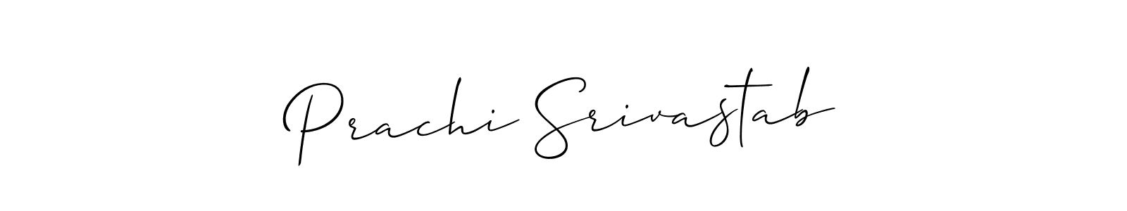 Similarly Allison_Script is the best handwritten signature design. Signature creator online .You can use it as an online autograph creator for name Prachi Srivastab. Prachi Srivastab signature style 2 images and pictures png
