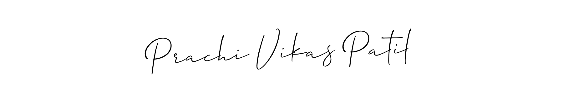 Similarly Allison_Script is the best handwritten signature design. Signature creator online .You can use it as an online autograph creator for name Prachi Vikas Patil. Prachi Vikas Patil signature style 2 images and pictures png