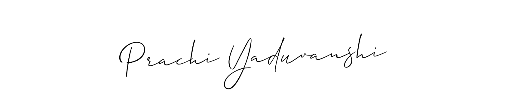 Once you've used our free online signature maker to create your best signature Allison_Script style, it's time to enjoy all of the benefits that Prachi Yaduvanshi name signing documents. Prachi Yaduvanshi signature style 2 images and pictures png