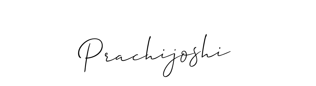Make a beautiful signature design for name Prachijoshi. With this signature (Allison_Script) style, you can create a handwritten signature for free. Prachijoshi signature style 2 images and pictures png