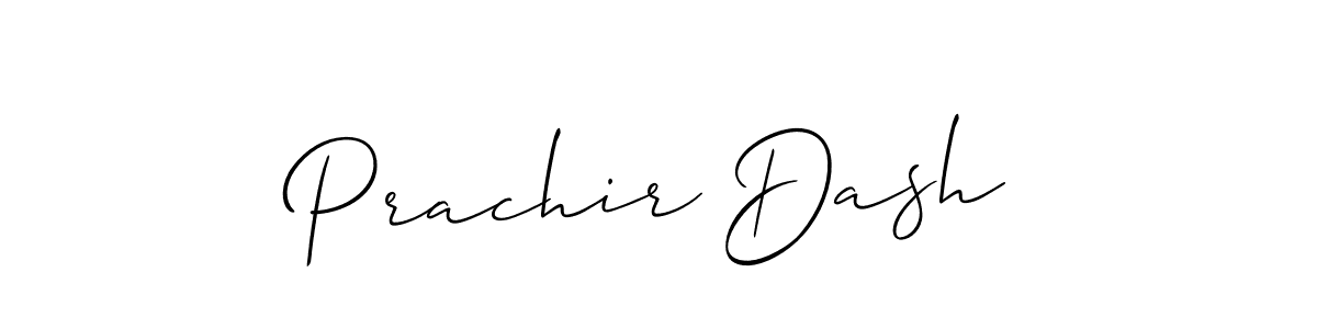 Design your own signature with our free online signature maker. With this signature software, you can create a handwritten (Allison_Script) signature for name Prachir Dash. Prachir Dash signature style 2 images and pictures png