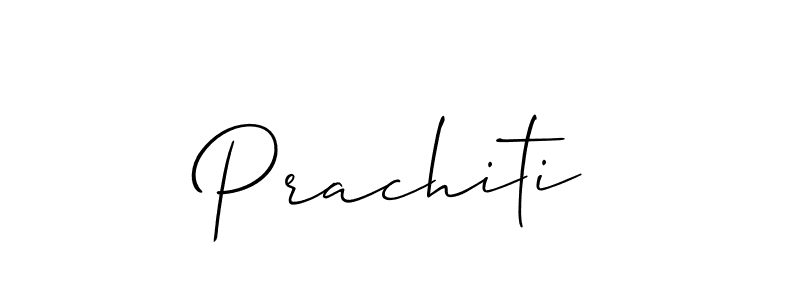 Also we have Prachiti name is the best signature style. Create professional handwritten signature collection using Allison_Script autograph style. Prachiti signature style 2 images and pictures png