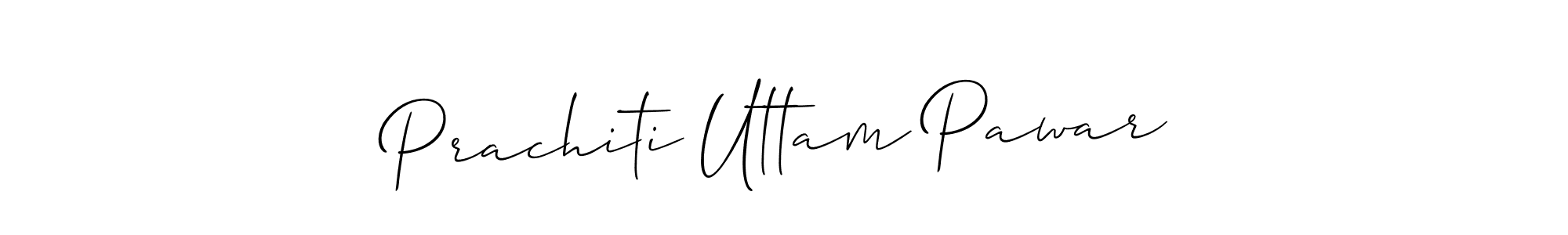 Also You can easily find your signature by using the search form. We will create Prachiti Uttam Pawar name handwritten signature images for you free of cost using Allison_Script sign style. Prachiti Uttam Pawar signature style 2 images and pictures png