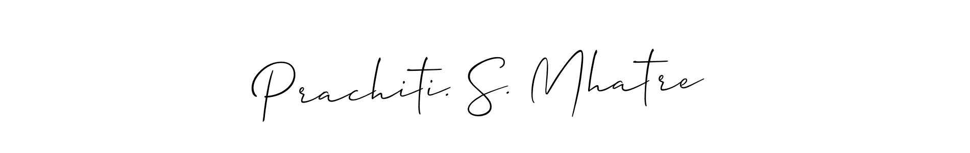 How to Draw Prachiti. S. Mhatre signature style? Allison_Script is a latest design signature styles for name Prachiti. S. Mhatre. Prachiti. S. Mhatre signature style 2 images and pictures png