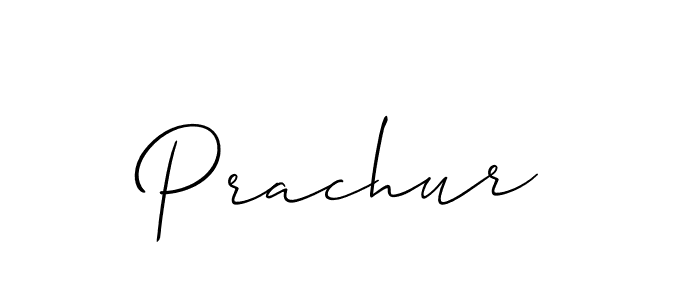 Also You can easily find your signature by using the search form. We will create Prachur name handwritten signature images for you free of cost using Allison_Script sign style. Prachur signature style 2 images and pictures png