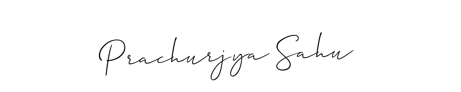 How to make Prachurjya Sahu signature? Allison_Script is a professional autograph style. Create handwritten signature for Prachurjya Sahu name. Prachurjya Sahu signature style 2 images and pictures png