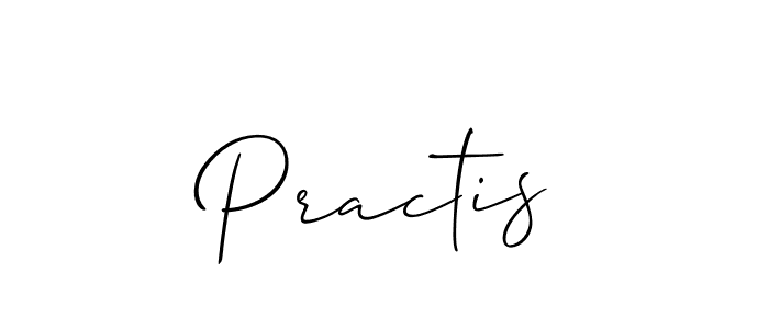 How to make Practis name signature. Use Allison_Script style for creating short signs online. This is the latest handwritten sign. Practis signature style 2 images and pictures png