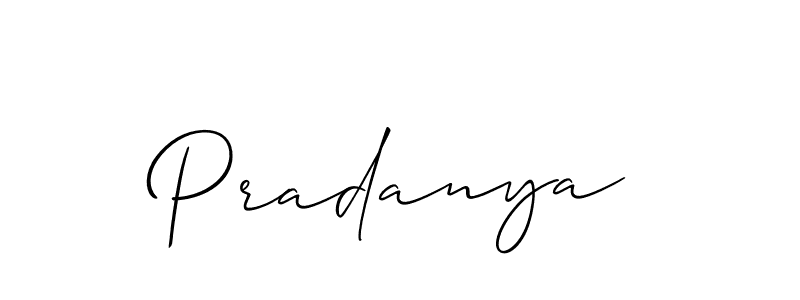 Best and Professional Signature Style for Pradanya. Allison_Script Best Signature Style Collection. Pradanya signature style 2 images and pictures png