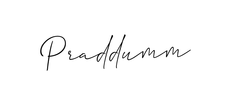The best way (Allison_Script) to make a short signature is to pick only two or three words in your name. The name Praddumm include a total of six letters. For converting this name. Praddumm signature style 2 images and pictures png