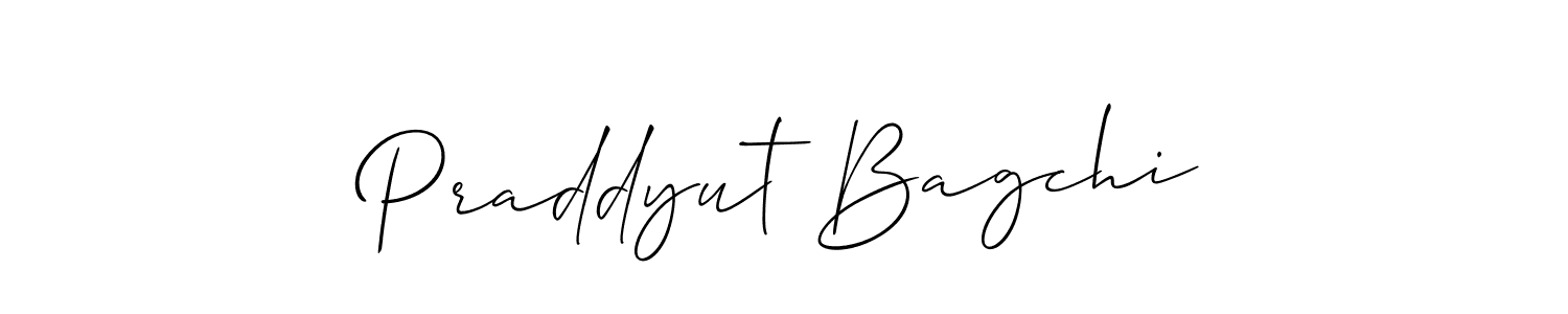 Design your own signature with our free online signature maker. With this signature software, you can create a handwritten (Allison_Script) signature for name Praddyut Bagchi. Praddyut Bagchi signature style 2 images and pictures png