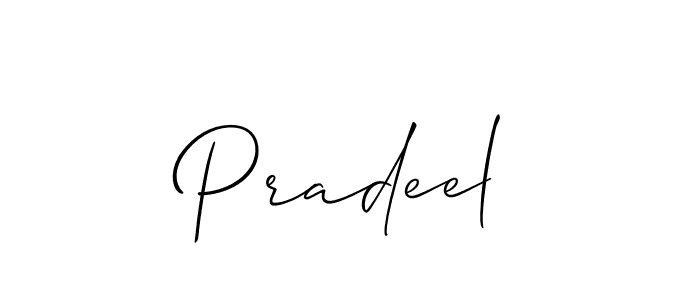 You should practise on your own different ways (Allison_Script) to write your name (Pradeel) in signature. don't let someone else do it for you. Pradeel signature style 2 images and pictures png