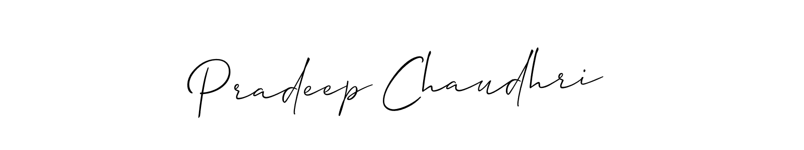 The best way (Allison_Script) to make a short signature is to pick only two or three words in your name. The name Pradeep Chaudhri include a total of six letters. For converting this name. Pradeep Chaudhri signature style 2 images and pictures png