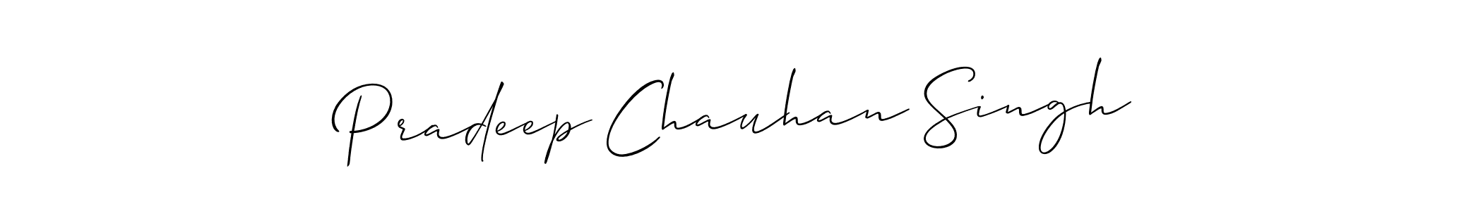 if you are searching for the best signature style for your name Pradeep Chauhan Singh. so please give up your signature search. here we have designed multiple signature styles  using Allison_Script. Pradeep Chauhan Singh signature style 2 images and pictures png