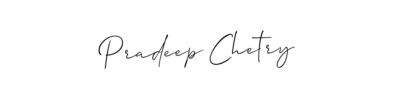 Allison_Script is a professional signature style that is perfect for those who want to add a touch of class to their signature. It is also a great choice for those who want to make their signature more unique. Get Pradeep Chetry name to fancy signature for free. Pradeep Chetry signature style 2 images and pictures png