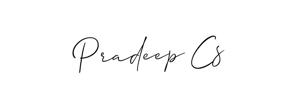 Best and Professional Signature Style for Pradeep Cs. Allison_Script Best Signature Style Collection. Pradeep Cs signature style 2 images and pictures png