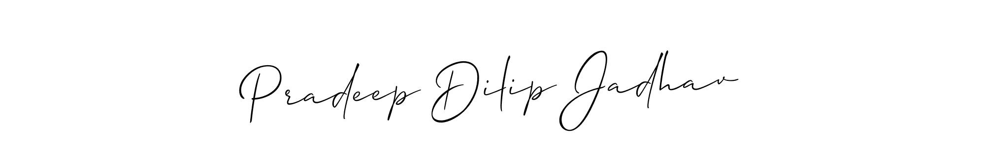 See photos of Pradeep Dilip Jadhav official signature by Spectra . Check more albums & portfolios. Read reviews & check more about Allison_Script font. Pradeep Dilip Jadhav signature style 2 images and pictures png