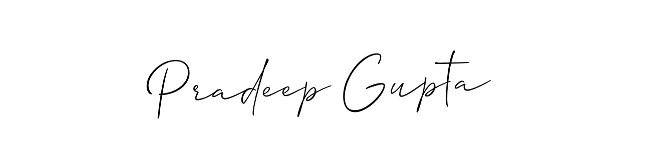 Also we have Pradeep Gupta name is the best signature style. Create professional handwritten signature collection using Allison_Script autograph style. Pradeep Gupta signature style 2 images and pictures png