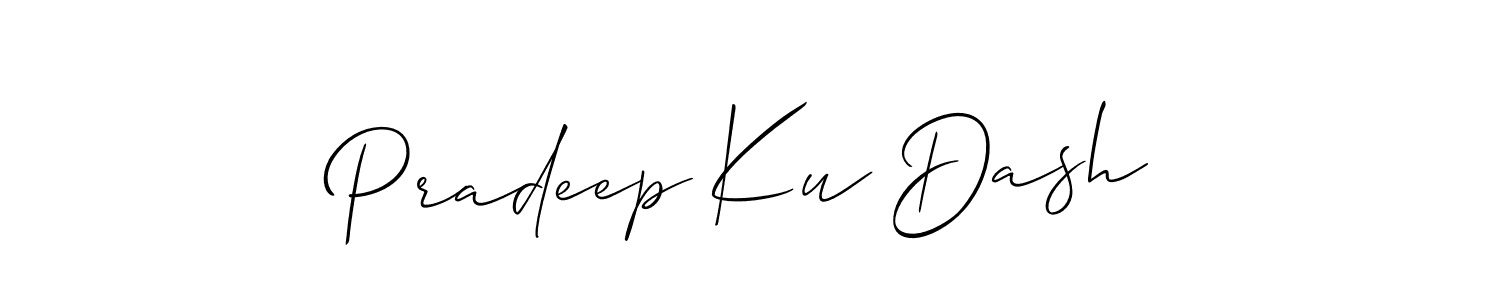 How to make Pradeep Ku Dash signature? Allison_Script is a professional autograph style. Create handwritten signature for Pradeep Ku Dash name. Pradeep Ku Dash signature style 2 images and pictures png