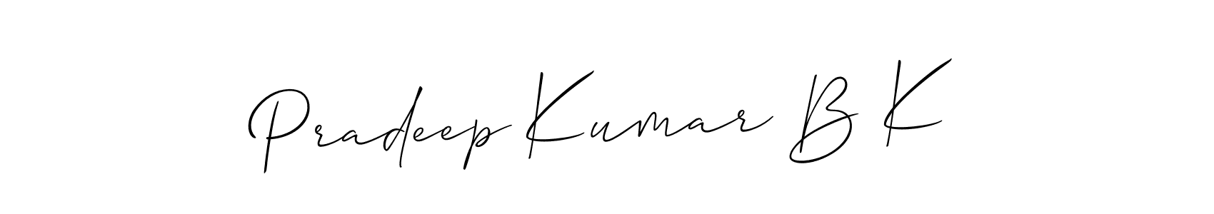 Check out images of Autograph of Pradeep Kumar B K name. Actor Pradeep Kumar B K Signature Style. Allison_Script is a professional sign style online. Pradeep Kumar B K signature style 2 images and pictures png