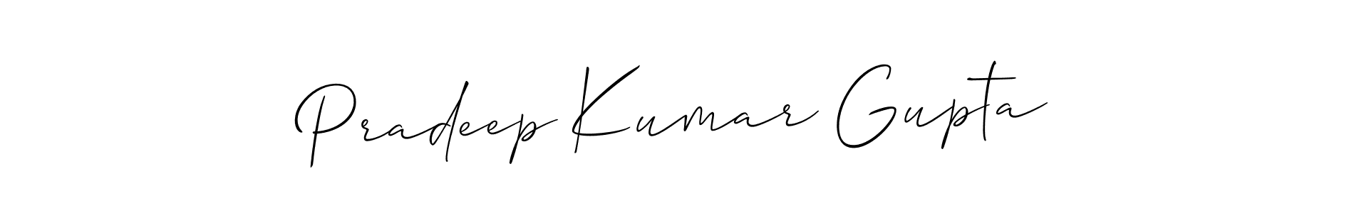 It looks lik you need a new signature style for name Pradeep Kumar Gupta. Design unique handwritten (Allison_Script) signature with our free signature maker in just a few clicks. Pradeep Kumar Gupta signature style 2 images and pictures png