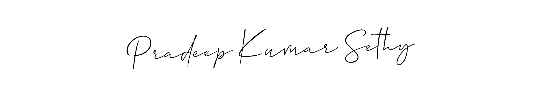 It looks lik you need a new signature style for name Pradeep Kumar Sethy. Design unique handwritten (Allison_Script) signature with our free signature maker in just a few clicks. Pradeep Kumar Sethy signature style 2 images and pictures png
