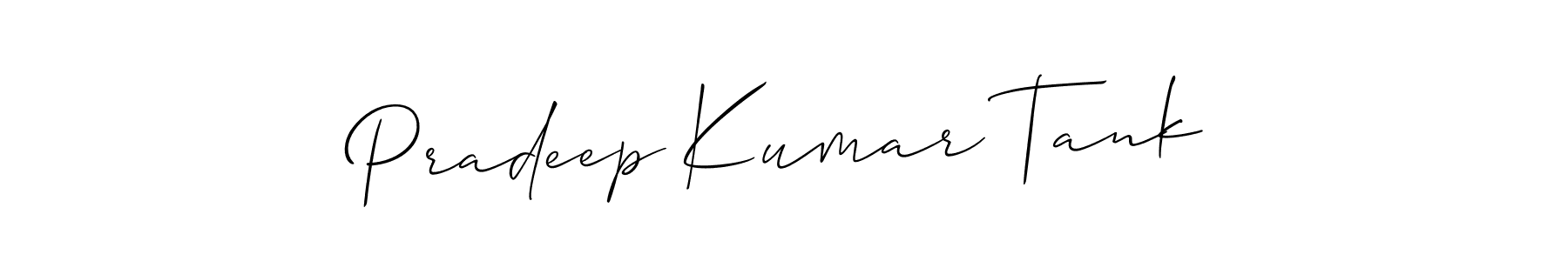 Make a beautiful signature design for name Pradeep Kumar Tank. Use this online signature maker to create a handwritten signature for free. Pradeep Kumar Tank signature style 2 images and pictures png
