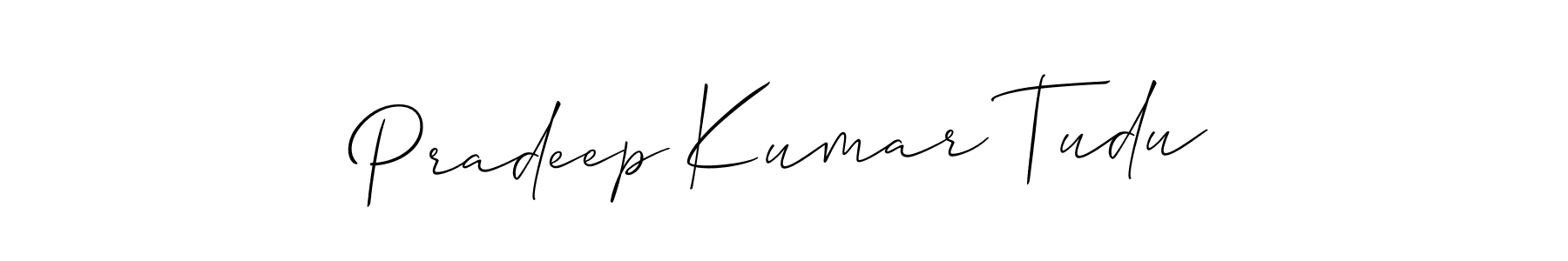 Best and Professional Signature Style for Pradeep Kumar Tudu. Allison_Script Best Signature Style Collection. Pradeep Kumar Tudu signature style 2 images and pictures png