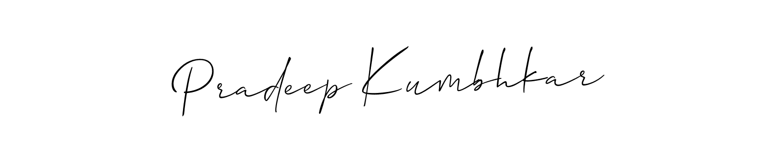 Check out images of Autograph of Pradeep Kumbhkar name. Actor Pradeep Kumbhkar Signature Style. Allison_Script is a professional sign style online. Pradeep Kumbhkar signature style 2 images and pictures png