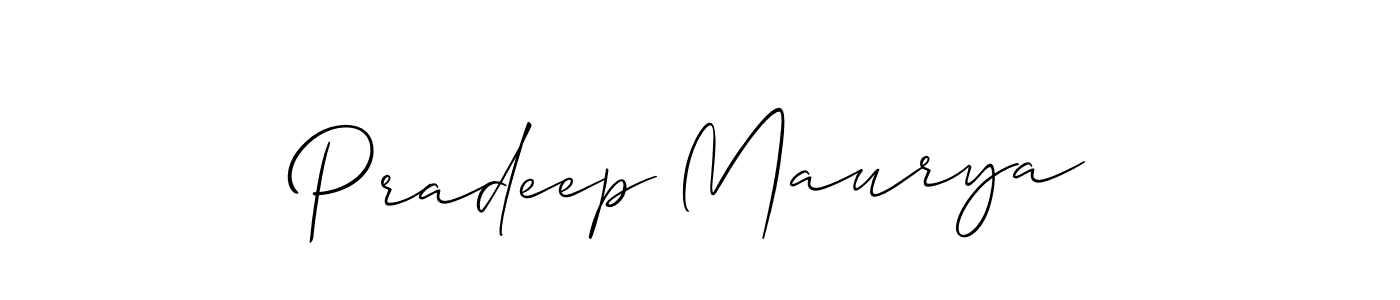 if you are searching for the best signature style for your name Pradeep Maurya. so please give up your signature search. here we have designed multiple signature styles  using Allison_Script. Pradeep Maurya signature style 2 images and pictures png