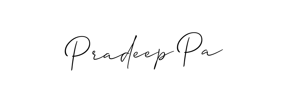 You can use this online signature creator to create a handwritten signature for the name Pradeep Pa. This is the best online autograph maker. Pradeep Pa signature style 2 images and pictures png