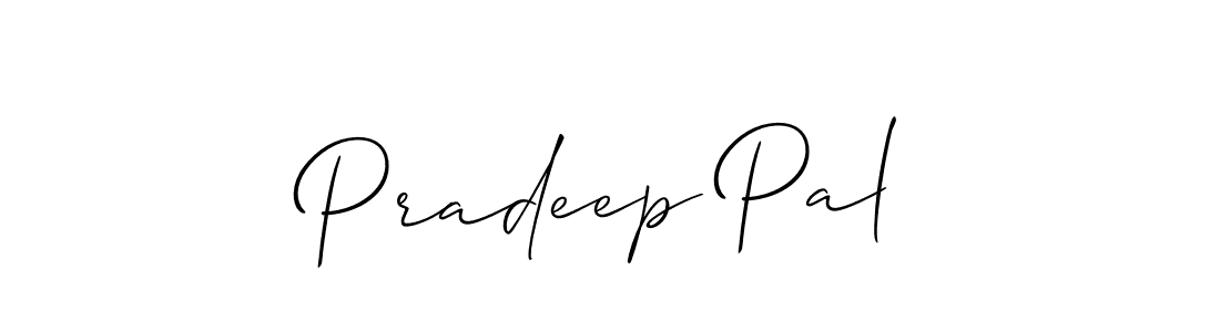 How to make Pradeep Pal name signature. Use Allison_Script style for creating short signs online. This is the latest handwritten sign. Pradeep Pal signature style 2 images and pictures png