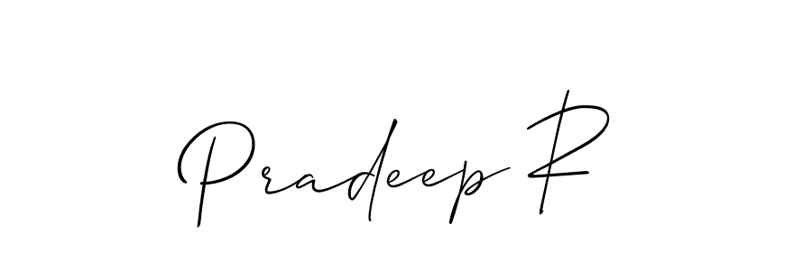 Make a beautiful signature design for name Pradeep R. Use this online signature maker to create a handwritten signature for free. Pradeep R signature style 2 images and pictures png