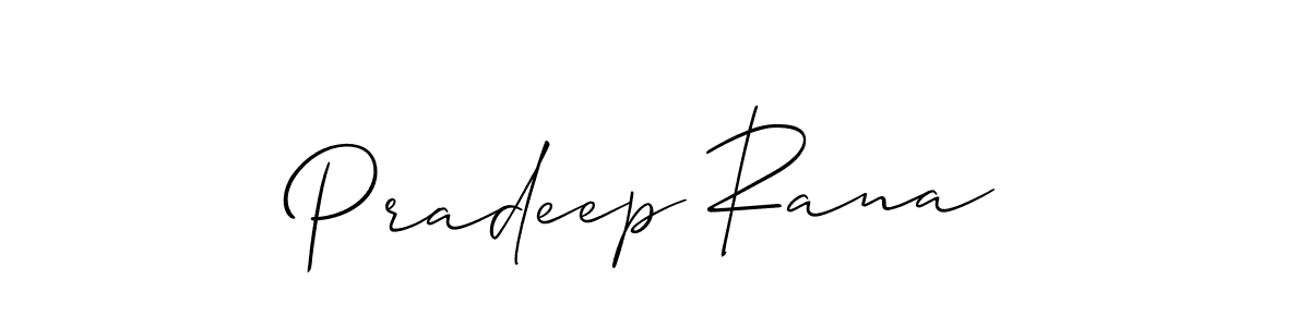 Make a beautiful signature design for name Pradeep Rana. Use this online signature maker to create a handwritten signature for free. Pradeep Rana signature style 2 images and pictures png
