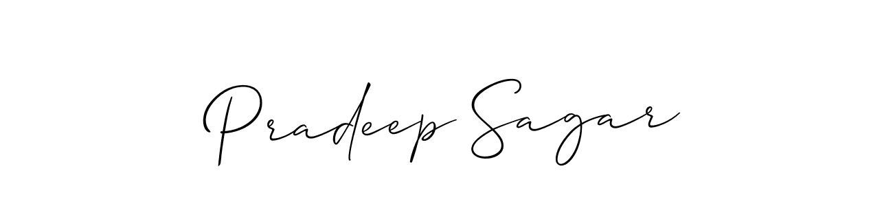 Make a short Pradeep Sagar signature style. Manage your documents anywhere anytime using Allison_Script. Create and add eSignatures, submit forms, share and send files easily. Pradeep Sagar signature style 2 images and pictures png