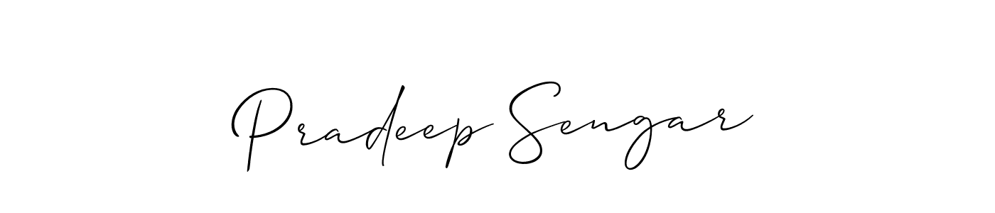 Also You can easily find your signature by using the search form. We will create Pradeep Sengar name handwritten signature images for you free of cost using Allison_Script sign style. Pradeep Sengar signature style 2 images and pictures png