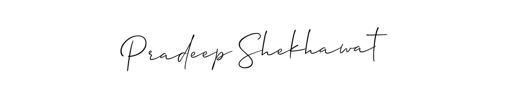 It looks lik you need a new signature style for name Pradeep Shekhawat. Design unique handwritten (Allison_Script) signature with our free signature maker in just a few clicks. Pradeep Shekhawat signature style 2 images and pictures png
